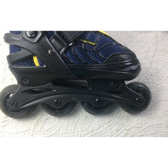 Schwinn ABEC-5 Adjustable Inline Skates Blue w/Black Frame*Kids Size 1-4 - Picture 7 of 8